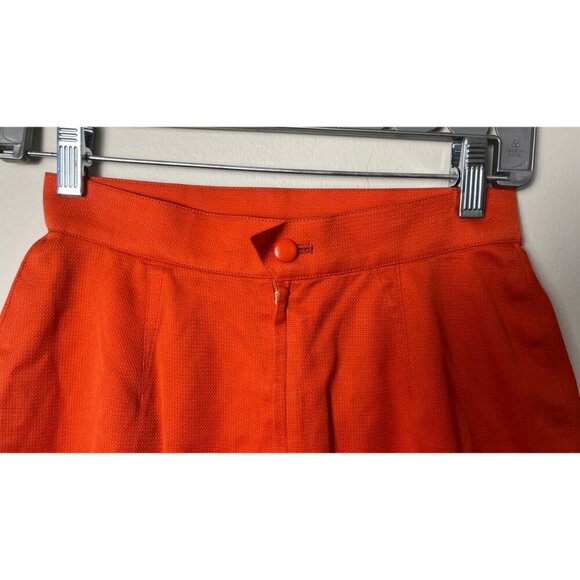 THIERRY MUGLER ORANGE BODYCON MINI SKIRT - Picture 2 of 8